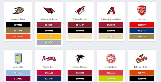 Beyond the Game: The Art of Palette Selection for Sports Teams | SPORTS ...